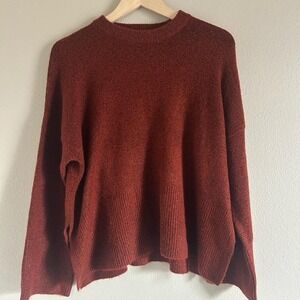 Revolve Elodie rust Wool Blend Sweater‎ size medium NWT